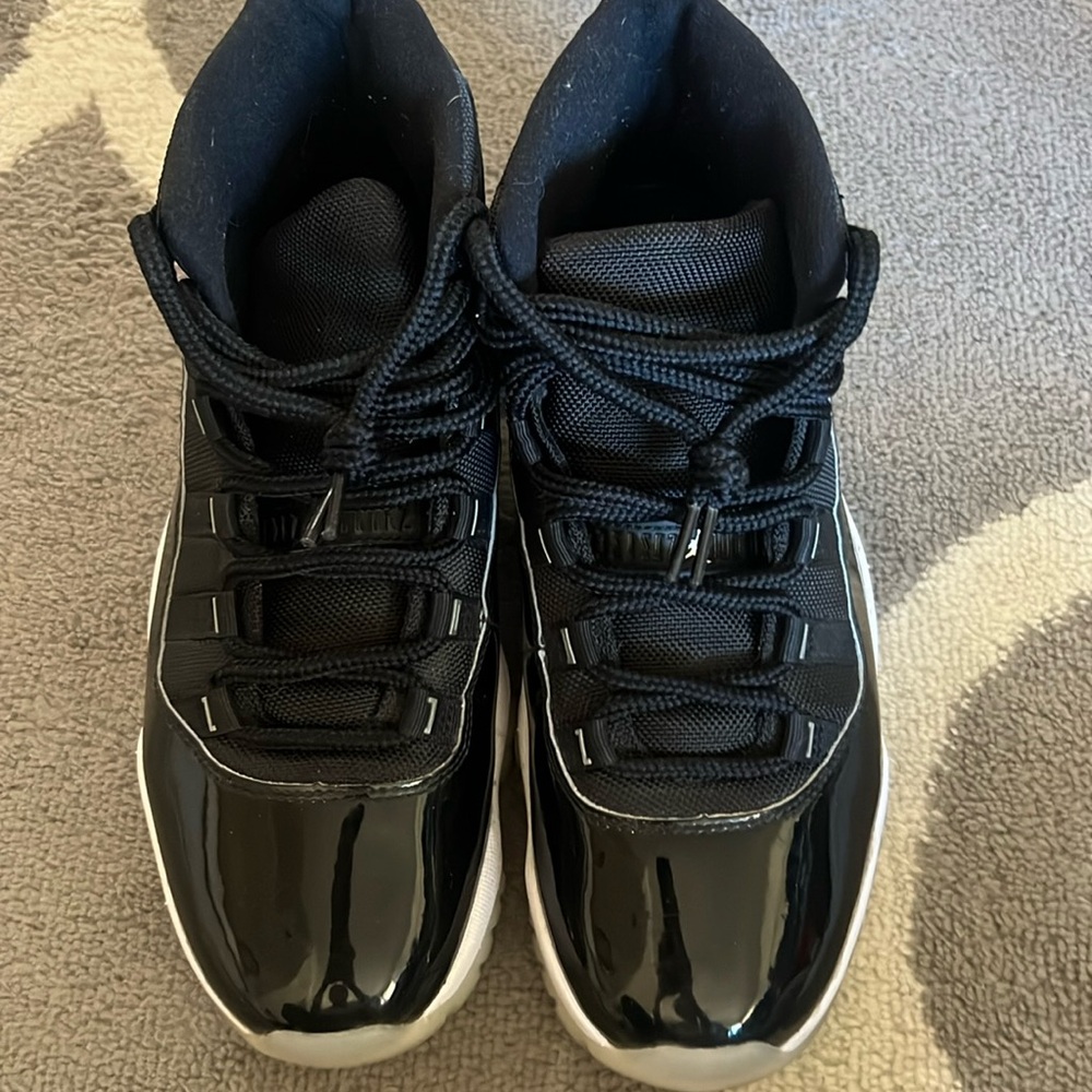 Nike Jordan’s 11 Retro Jubliee 25th Anniversary sneakers.
